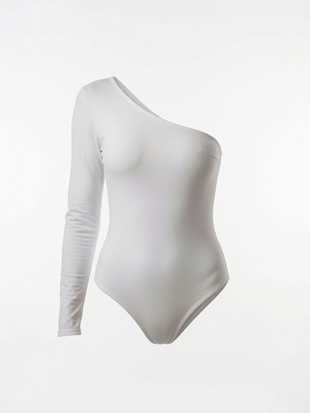 PrettyLittleThing White Long Sleeve Bodysuit